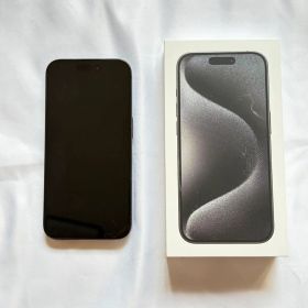 美品 iPhone15Pro 128GB ブラックチタニウム