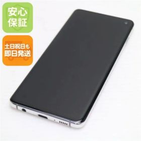 超美品 SIMフリー Galaxy S10 プリズムホワイト スマホ 本体 白ロム 土日祝発送OK 04000