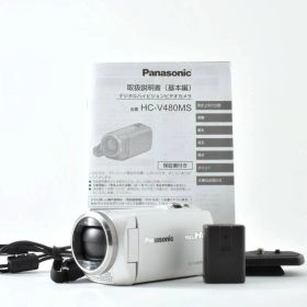 ★極上美品★パナソニック Panasonic HC-V480MS ホワイト★ Y1500 #5427