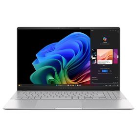 ■展示品 ASUS Vivobook S ノートパソコン S5507QA-PU165W[15.6型 | 3K | Snapdragon X Plus | 16GB | 512GB | Windows 11 Home | クールシルバー]