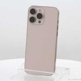 〔中古〕Apple(アップル) iPhone16 Pro Max 256GB デザートチタニウム MYWJ3J／A SIMフリー〔377-ud〕