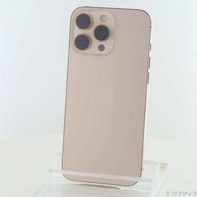 〔中古〕Apple(アップル) iPhone16 Pro Max 256GB デザートチタニウム MYWJ3J／A SIMフリー〔377-ud〕