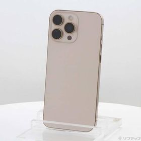 〔中古〕Apple(アップル) iPhone16 Pro Max 256GB デザートチタニウム MYWJ3J／A SIMフリー〔377-ud〕