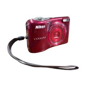 【動作品】Nikon/ニコン COOLPIX L32 レッド コンパクトデジタルカメラ コンデジ SDカード付 J1-061001G