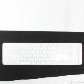 ソフマップ 〔中古品〕 Appleシリコン搭載Macモデル用 Touch ID搭載 Magic Keyboard (テンキー付き) 日本語 ホワイトキー MXK73J／A【258】