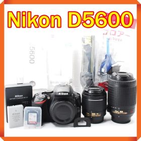 Nikon D5600 一眼レフカメラ スマホ転送 ダブルレンズセット 動作品