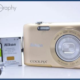 ニコン Nikon COOLPIX S3300 6x バッテリー、ストラップ、メモリカード付 同梱無料 #am7913