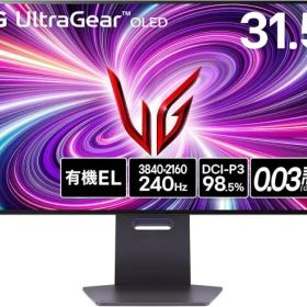 【新品・2営業日で発送】LG LG電子 32GS95UE-B 32GS95UE-B ゲーミングモニター UltraGear OLED 31.5型 ／有機EL 4K(3840×2160) ／ワイド