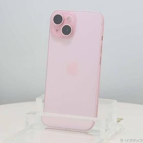 〔中古〕Apple(アップル) iPhone15 128GB ピンク MTMJ3J／A SIMフリー〔371-ud〕