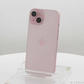 〔中古〕Apple(アップル) iPhone15 128GB ピンク MTMJ3J／A SIMフリー〔276-ud〕