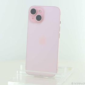 〔中古〕Apple(アップル) iPhone15 128GB ピンク MTMJ3J／A SIMフリー〔377-ud〕
