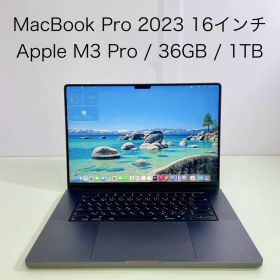 【美品】MacBook Pro 16-inch 2023 / Apple M3 Pro 36GB SSD1TB