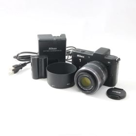 【シャッター数1270回】 ニコン Nikon1 V1 ブラック + 1NIKKOR 30-110mm VR レンズセット