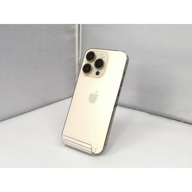 【中古】Apple au 【SIMフリー】 iPhone 14 Pro 128GB ゴールド MQ073J/A【仙台駅東口】保証期間１ヶ月【ランクB】