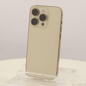 〔中古〕Apple(アップル) iPhone14 Pro 128GB ゴールド MQ073J／A SIMフリー〔377-ud〕