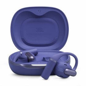 JBL SENSE PRO 完全ワイヤレスイヤホン/オープンイヤー/ハイレゾ/ワイヤレス充電/低音ブースト/マルチポイント/IP54防塵防水/音漏れ軽減/リキッドシリコン製イヤーフック/Bluetooth6/ブルー/JBLSENSEPROBLU