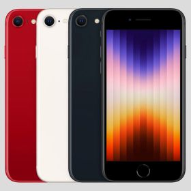 バッテリー最大容量高め【Bランク美品】- iPhone SE 第3世代 64GB SIMフリー ミッドナイト スターライト レッド【整備済み品】【 バッテリー90%~99%】【中古スマホ】 2022 本体 電池長持ち
