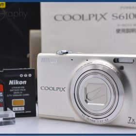 ニコン Nikon COOLPIX S6100 7X 元箱、バッテリー、メモリーカード、取扱説明書付属 同梱無料 #ks646