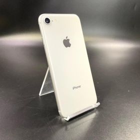 【全額返金保証】【最速発送】 iPhone 8 64GB シルバー au SIMフリー 白ロム 動作確認済 74%