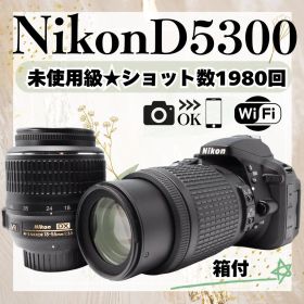 箱付き✨Nikon D5300 ダブルレンズ 一眼レフ Wi-Fi搭載 初心者