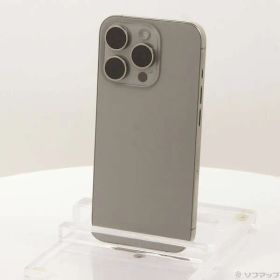 ソフマップ 〔中古品〕 iPhone15 Pro 128GB ナチュラルチタニウム MTU93J／A SIMフリー【377】
