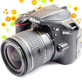 Nikon D3400 ☆初心者向け一眼レフ☆軽量＆高画質！☆スマホに転送可