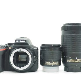 ニコン Nikon D5600 24.2 MP Camera 18-55mm 70-300mm Lens 3871 Shots [美品] #Z6552A