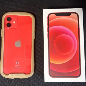 美品 iPhone12 64GB レッド iFaceケース・箱付き SIMフリー