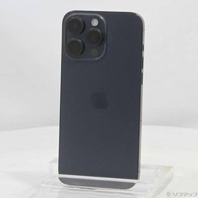 〔中古〕Apple(アップル) iPhone15 Pro Max 256GB ブルーチタニウム MU6T3J／A SIMフリー〔276-ud〕