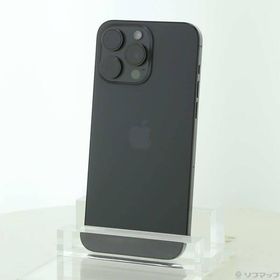 〔中古〕Apple(アップル) iPhone15 Pro Max 256GB ブラックチタニウム MU6P3J／A SIMフリー〔305-ud〕