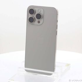 〔中古〕Apple(アップル) iPhone15 Pro Max 1TB ナチュラルチタニウム MU713J／A SIMフリー〔371-ud〕