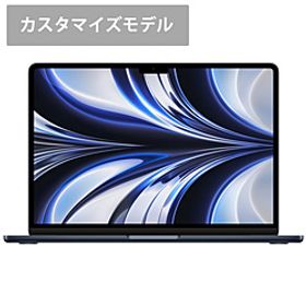 〔展示品〕 MacBook Air 13.6-inch Mid-2022 MLY43J／ACTO Apple M2 8コアCPU_10コアGPU 16GB SSD512GB ミッドナイト 〔12.4