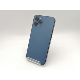【中古】Apple au 【SIMロック解除済み】 iPhone 12 Pro 256GB パシフィックブルー MGMD3J/A【なんば】保証期間１ヶ月【ランクB】