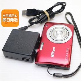 新品同様 COOLPIX A100 レッド 即日発送 コンデジ Nikon 本体 あすつく 土日祝発送OK