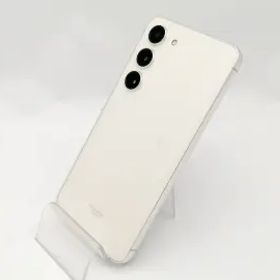 【中古】SAMSUNG au 【SIMフリー】 Galaxy S23 クリーム 8GB 256GB SCG19【新宿東口】保証期間１ヶ月【ランクA】