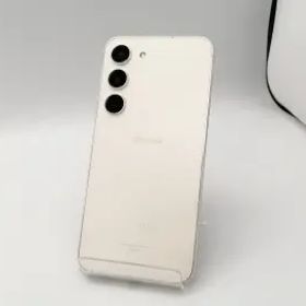 【中古】SAMSUNG docomo 【SIMフリー】 Galaxy S23 クリーム 8GB 256GB SC-51D【広島本通】保証期間１ヶ月【ランクB】