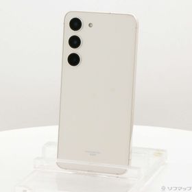 (中古)SAMSUNG Galaxy S23 256GB クリーム SCG19 au SIMフリー(258-ud)