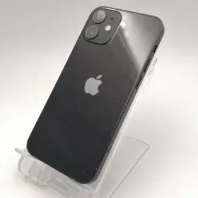 【中古】Apple UQmobile 【SIMロックあり】 iPhone 12 mini 64GB ブラック MGA03J/A【ECセンター】保証期間１ヶ月【ランクA】