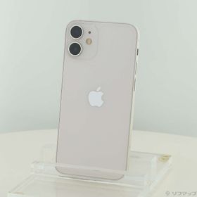 (中古)Apple iPhone12 mini 128GB ホワイト MGDM3J/A SIMフリー(297-ud)