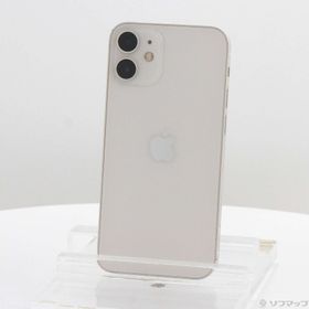 (中古)Apple iPhone12 mini 64GB ホワイト MGA63J/A SIMフリー(247-ud)