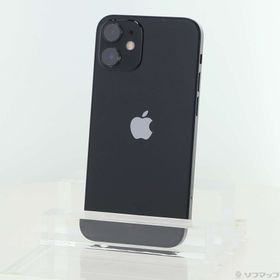 (中古)Apple iPhone12 mini 64GB ブラック MGA03J/A SIMフリー(368-ud)