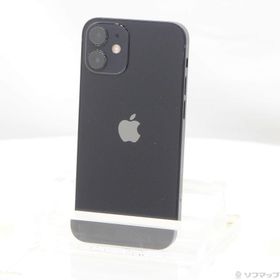 (中古)Apple iPhone12 mini 64GB ブラック MGA03J/A SIMフリー(377-ud)