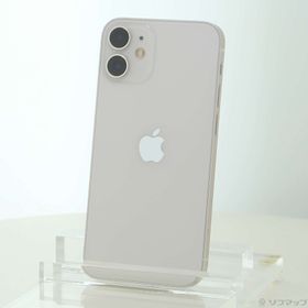 (中古)Apple iPhone12 mini 64GB ホワイト MGA63J/A SIMフリー(247-ud)