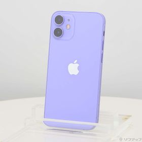 (中古)Apple iPhone12 mini 64GB パープル MJQC3J/A SIMフリー(196-ud)