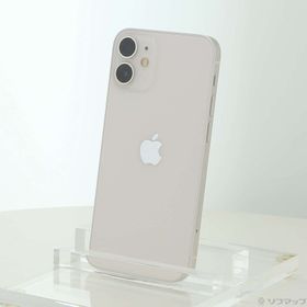(中古)Apple iPhone12 mini 64GB ホワイト MGA63J/A SoftBank(377-ud)
