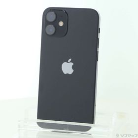 (中古)Apple iPhone12 mini 64GB ブラック MGA03J/A SIMフリー(348-ud)