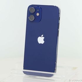 (中古)Apple iPhone12 mini 64GB ブルー MGAP3J/A SIMフリー(269-ud)