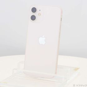 (中古)Apple iPhone12 mini 64GB ホワイト MGA63J/A SIMフリー(258-ud)