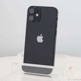(中古)Apple iPhone12 mini 64GB ブラック NGA03J/A SIMフリー(276-ud)