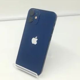 【中古】Apple au 【SIMロック解除済み】 iPhone 12 mini 128GB ブルー MGDP3J/A【札幌】保証期間１ヶ月【ランクB】